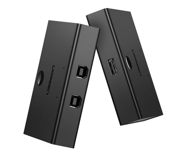 UGREEN Switch przełącznik KVM USB 2x1 30345 USB 2.0 czarny - 1501535 - zdjęcie 2